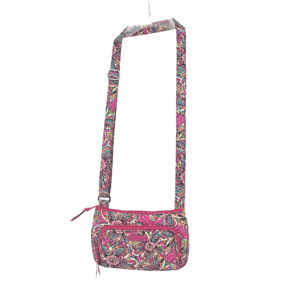 Vera Bradley Sunburst Floral Quilted Cotton Crossbody Organizer Bag Cottagecore